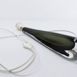 Scandinavian sommerso glass lamp Nils Landberg for Orrefors 1960
