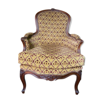 Bergère de style Louis XV restaurée