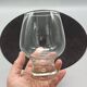 6 glasses model "fjord" by durobor transparent foot with vintage bubble
