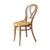 Chaise bistrot de vienne Thonet n°20, oméga cannée - ca, 1875