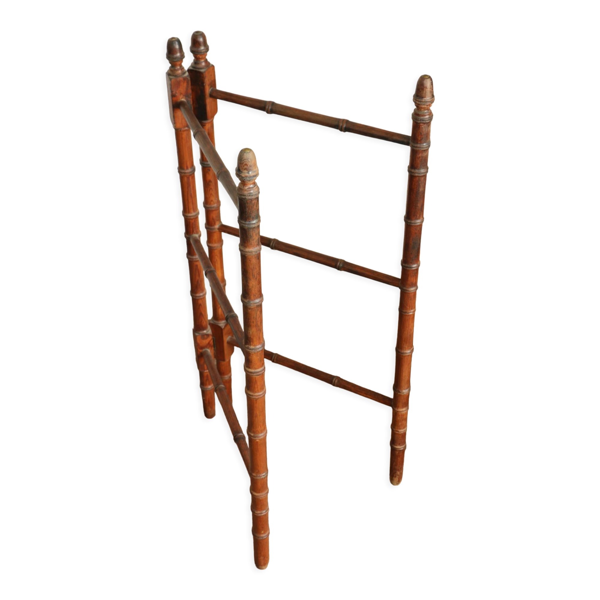 Antique folding towel rail
