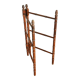 Antique folding towel rail