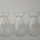Lot de 3 vases à bulbes de jacinthe