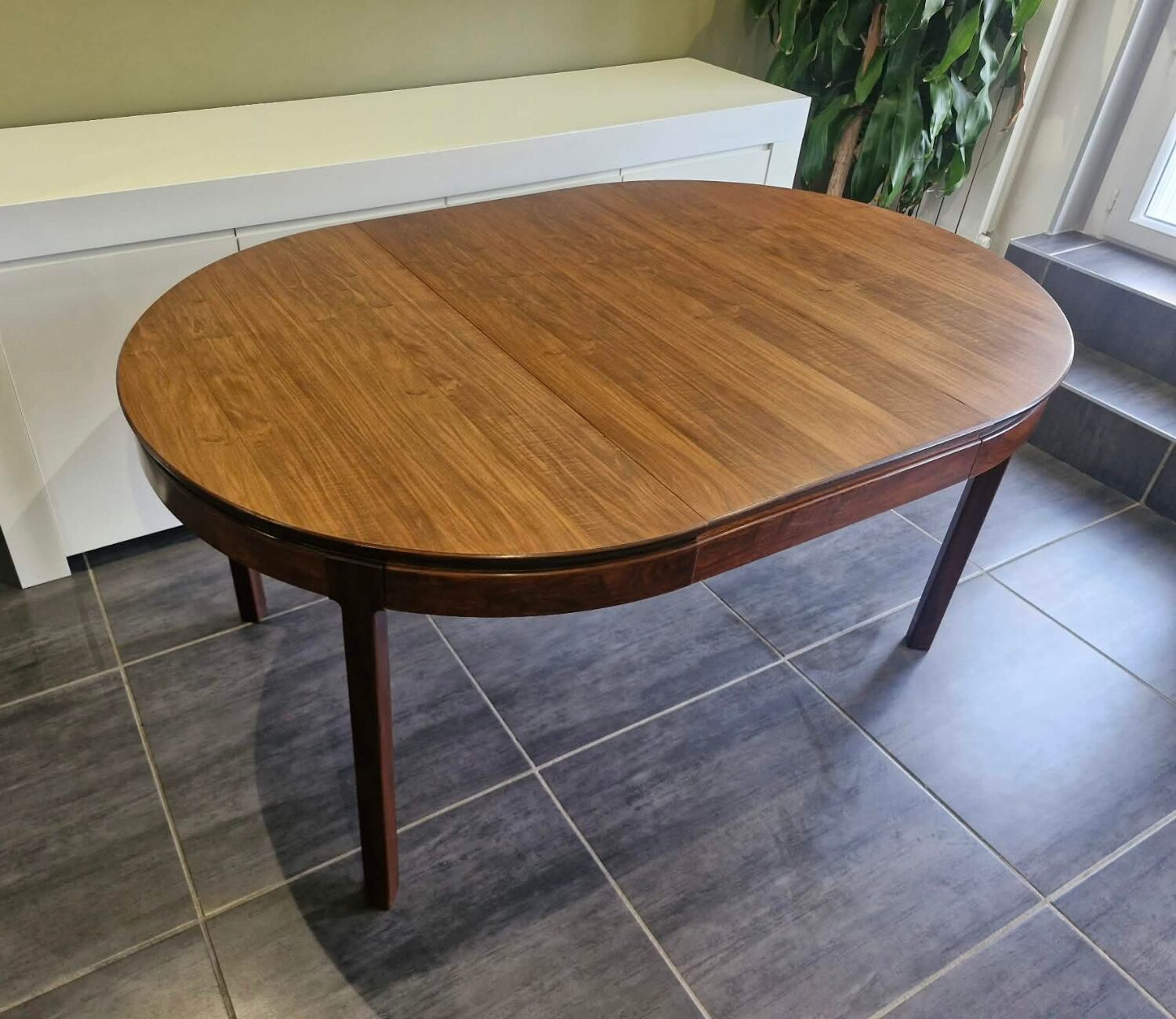 Scandinavian extendable teak table, 1970s