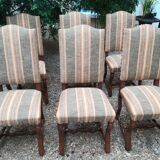 Lot of 6 sheep bone chairs