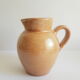 Set of 2 cups, 2 sous cups and 1 milk pitcher Cnp gres vintage village