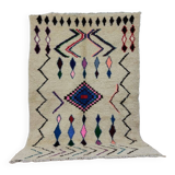 Handmade wool Berber rug 236x152cm