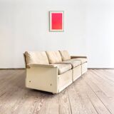 Canapé design 620 en suédine beige par Dieter Rams pour Vitsœ – Mid-Century