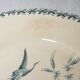 3 flat plates made of Badonviller earthenware model Nenuphar, iron earth