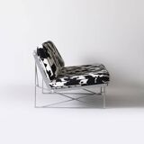 Moment sofa by Niels Gammelgaard for Ikea, 1980s with animal print upholstery
