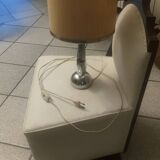 Chrome metal lamp circa 1970