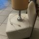 Chrome-plated metal lamp circa 1970