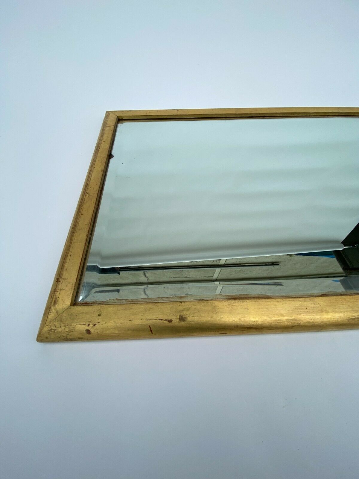 Rectangular mirror dore bevel 1960 47x135cm