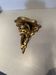 Antique wall-mounted console in gilded wood in rococo style.