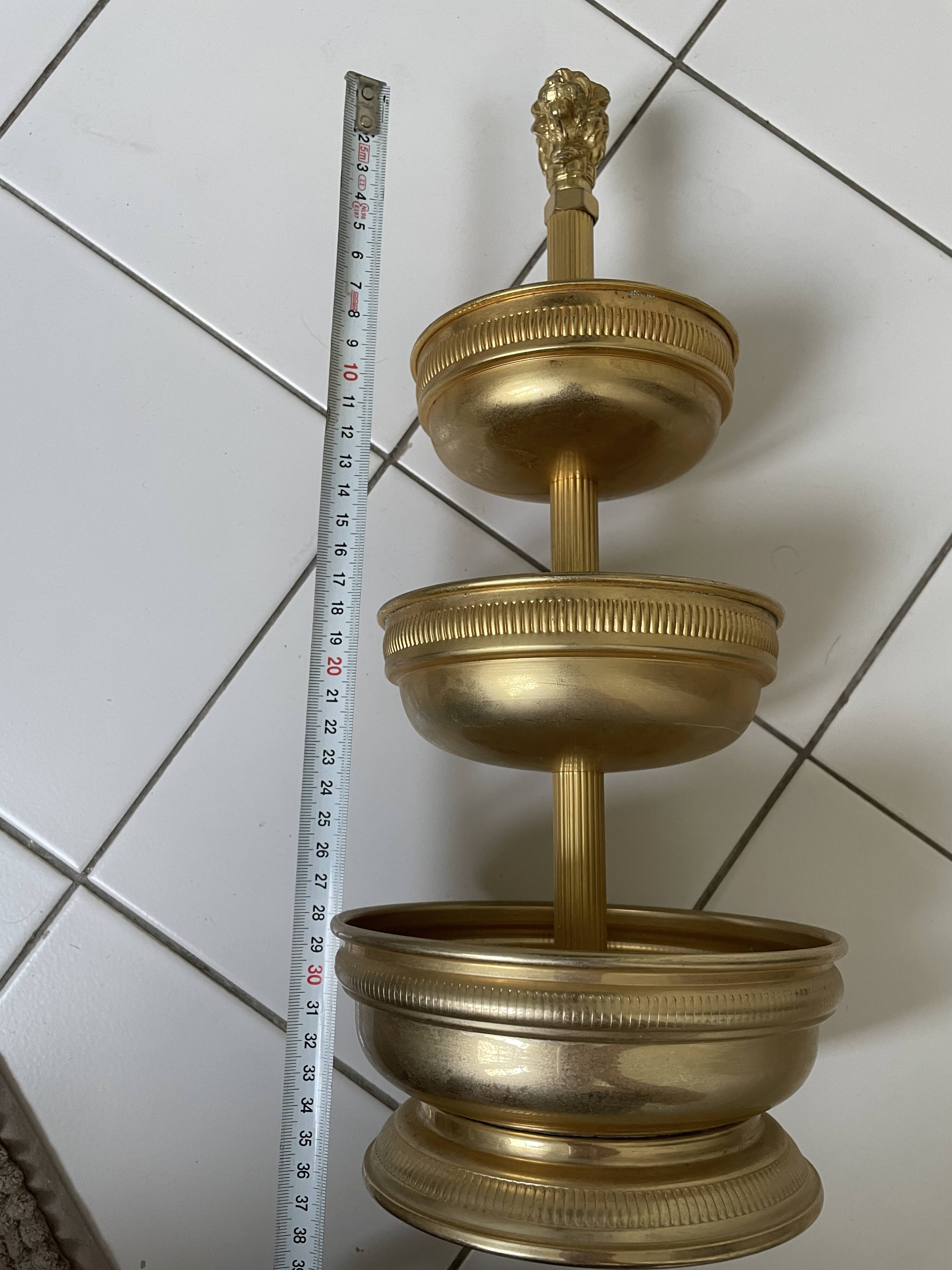 Serviteur laiton doré vintage