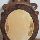 Old mirror with pediment 40x56cm