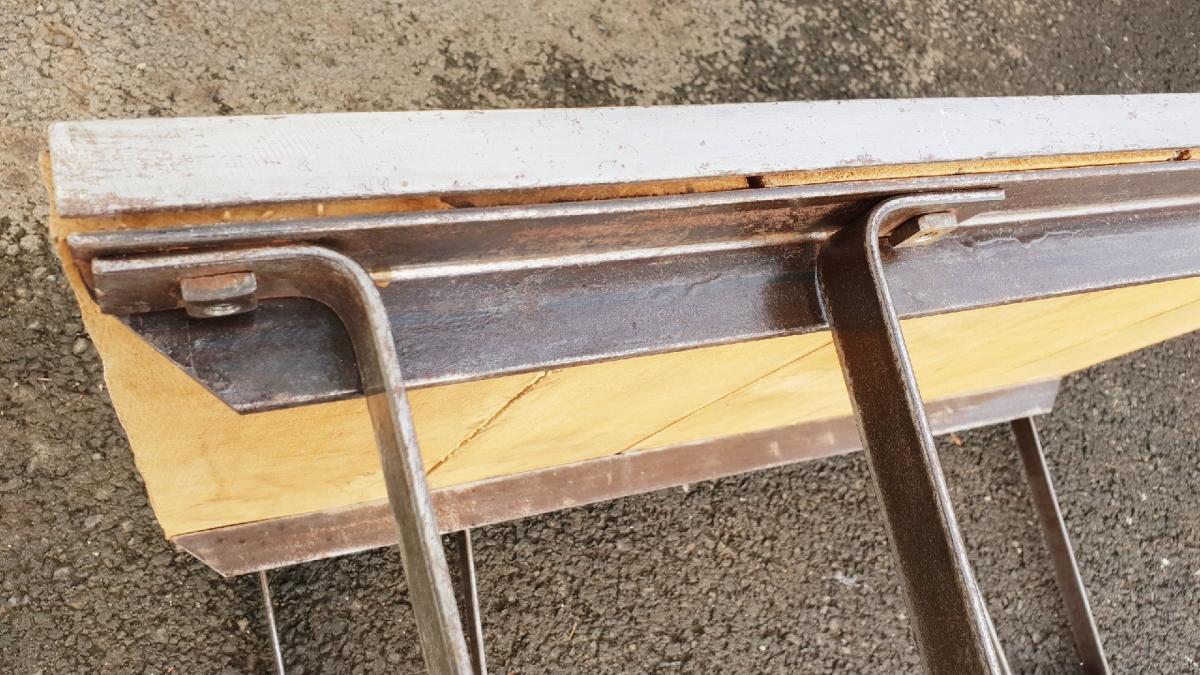 Industrial coffee table