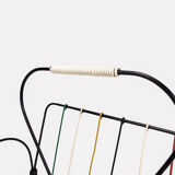 Multicolored scoubidou magazine holders