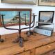 Pair of wrought iron candlesticks circa 1960