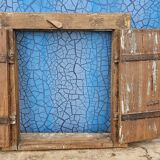 Old wooden tribal window