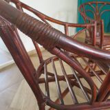 Bamboo and bentwood armchair from the 60s