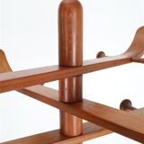 Rare large “No. 20” teak coat rack by Søren Nissen & Ebbe Gehl for Aksel Kjersgaard / 1960s / 1970s / Mid Century Danish Modern Design
