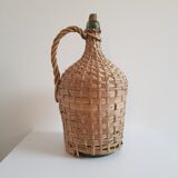 Demijohn with basket wicker h38cm