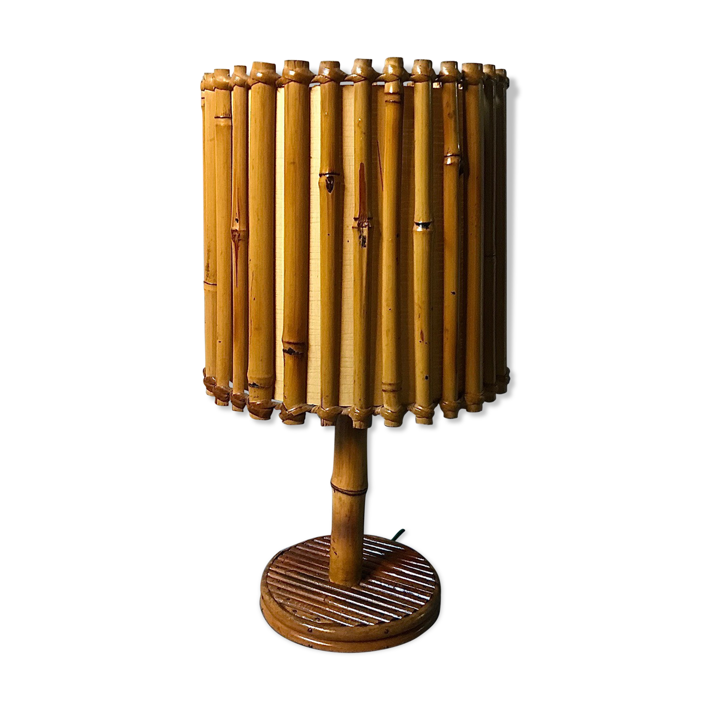 Bamboo table lamp 1950