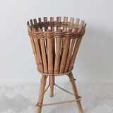 Rattan plant holder