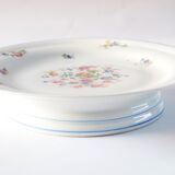 Flowered porcelain compotier