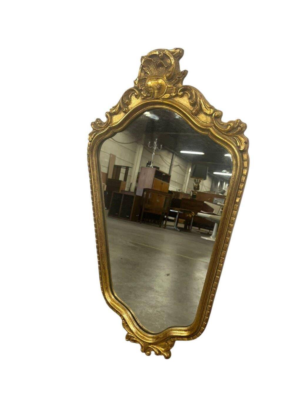 Miroir baroque doré vintage / miroir mural
