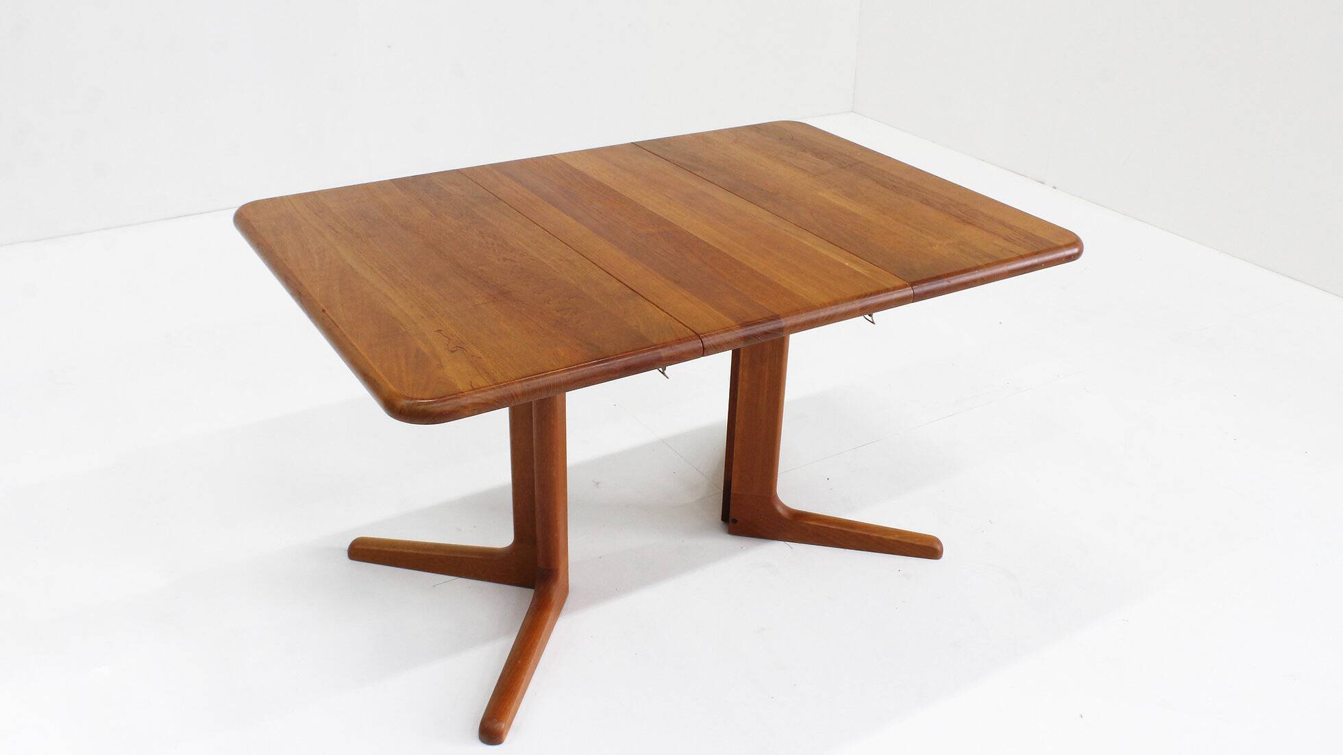 Vintage Danish extendable dining table teak 1960s
