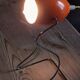 Orange metal lamp