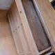 Antique workshop furniture in solid oak, 14 drawers