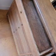 Meuble d'atelier ancien en chêne massif, 14 tiroirs