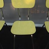 Trio yellow formica chairs