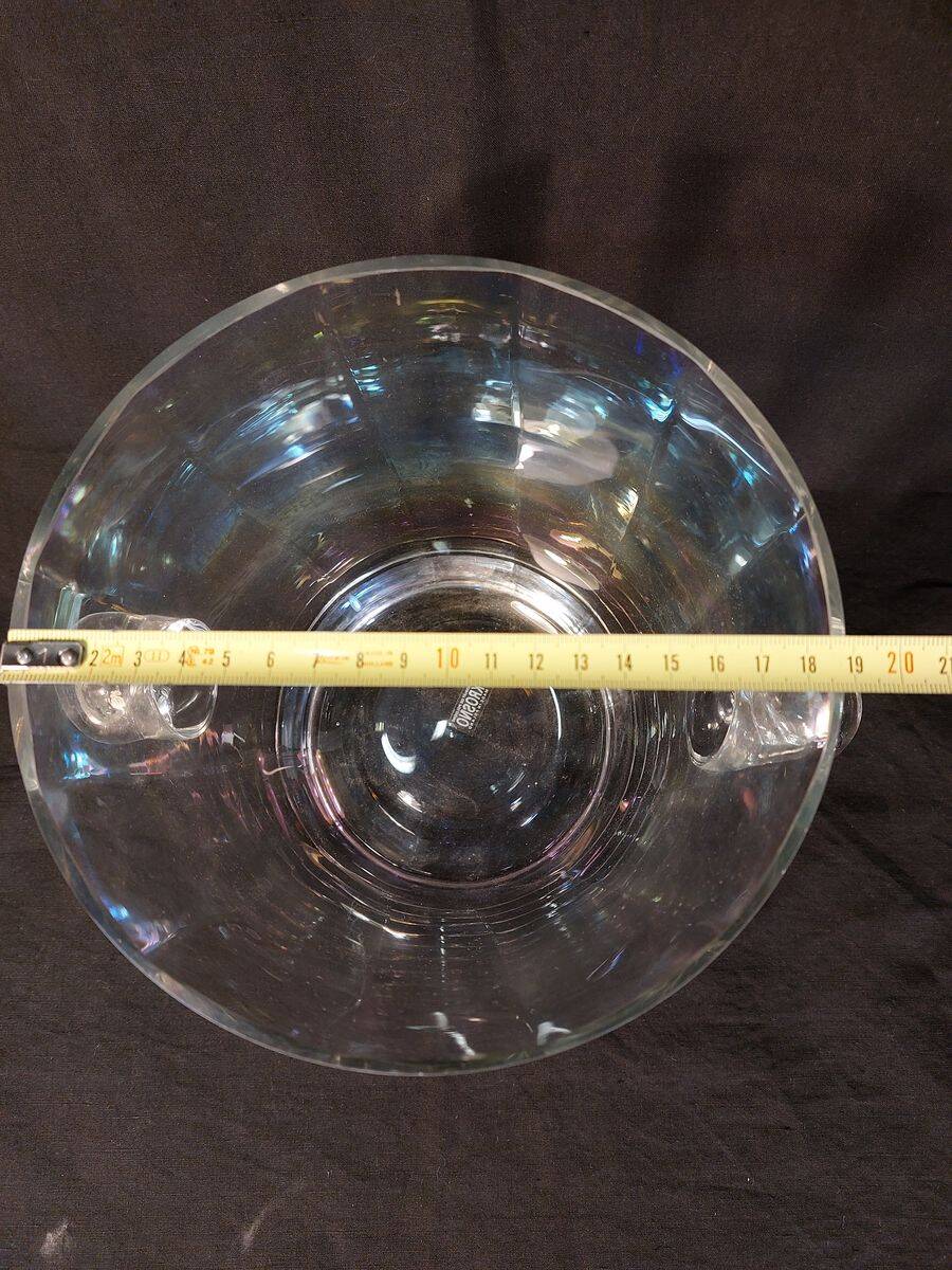 Krosno signed crystal champagne bucket - Poland