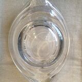 Empty pocket or ashtray crystal art glassmaker st louis in the shape of an eye