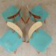 Lot de 4 chaises bois TON Bystrice ( Thonet ) bleu clair , lot 2