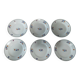 Set of six dessert plates in Saint Amand ironstone earthenware