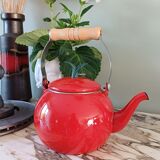 Enameled teapot