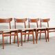 Lot de chaises en teck et chêne de Schiønning & Elgaard 1960