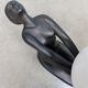 Art deco bronze sculpture lamp lady woman Max Le Verrier