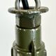 Industrial green enamel military pendant lamp with cast aluminium top, 1960s