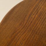 Vintage round Bobbin side table