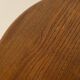 Vintage round Bobbin side table