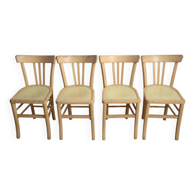 Lot de 4 chaises bistro Luterma vintage