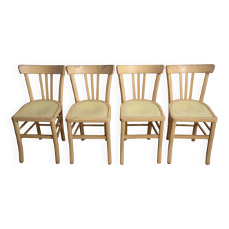 Lot de 4 chaises bistro Luterma vintage