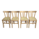 Lot de 4 chaises bistro Luterma vintage