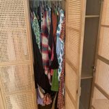 Solid oak cabinet and cannage